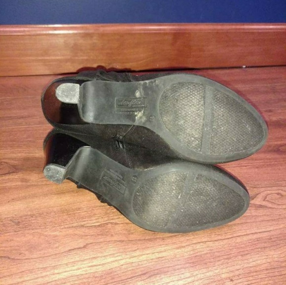 Black Suede Ankle Bootie - Picture 8 of 8